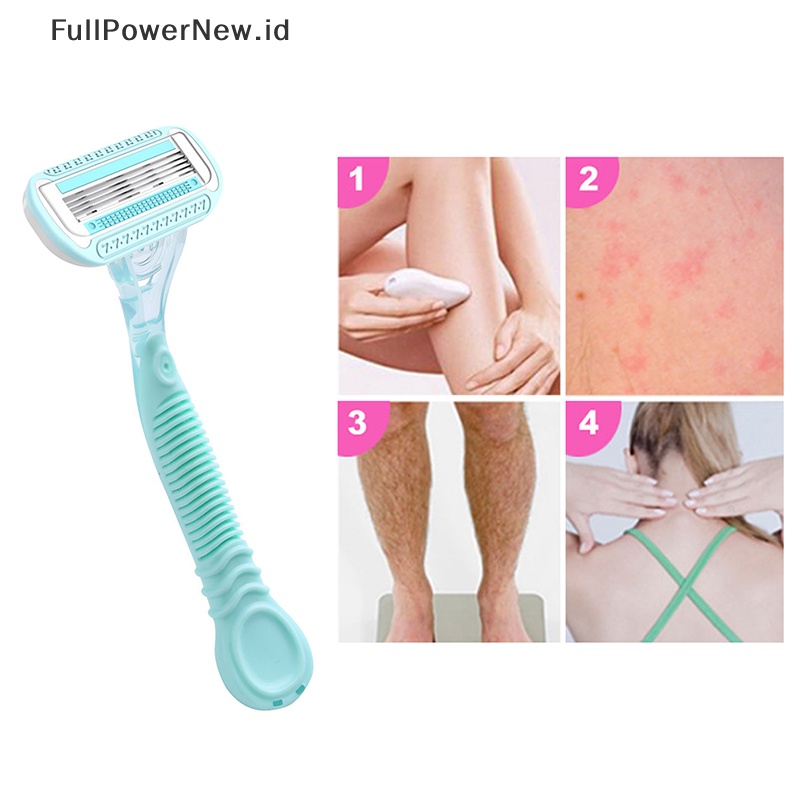 Power 1Pcs Extra Smooth Sensitive Design Edition Pisau Cukur 4lapis Wanita 1gagang ID