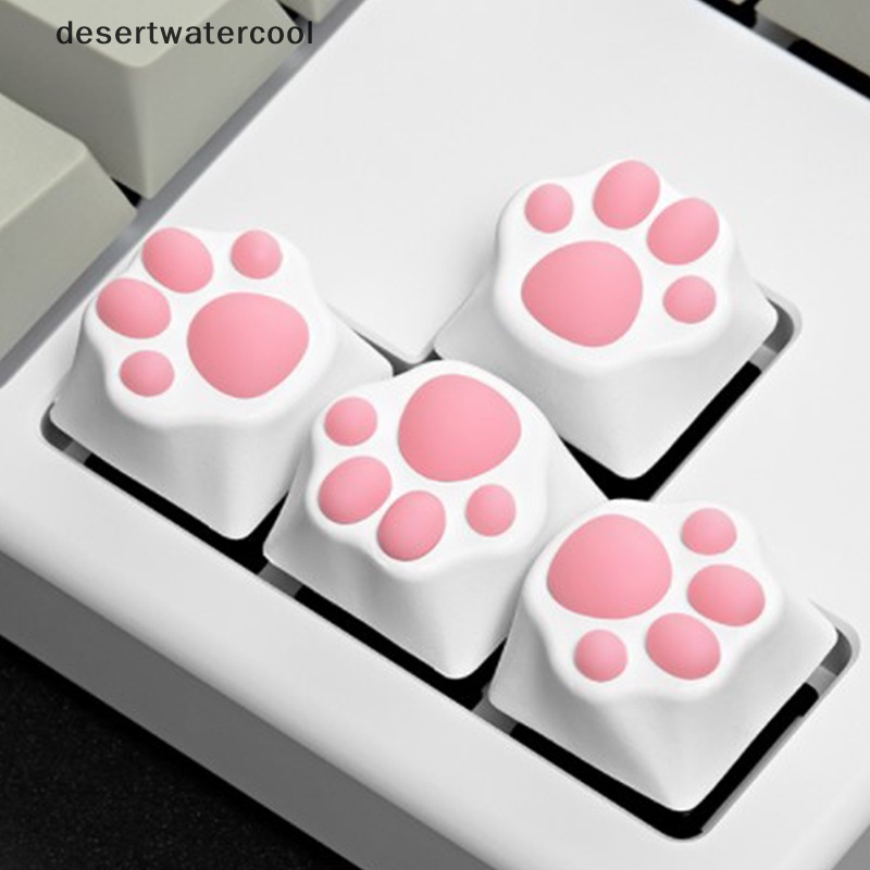 Deid Kepribadian Disesuaikan ABS Silikon Kitty Paw Artisan Cat Paws Keyboard keyCaps Martijn