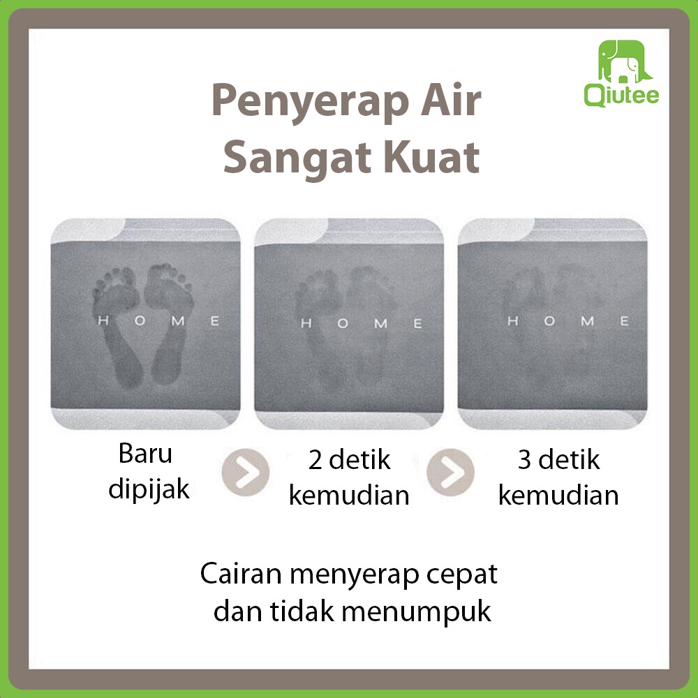 [𝐓𝐄𝐑𝐁𝐀𝐑𝐔 𝐁𝐈𝐒𝐀 𝐂𝐎𝐃] Keset Kaki /Menyerap Air Anti Slip / Anti Bau / Anti Bakteri / Keset Diatomite Bundar / Keset Kamar Mandi