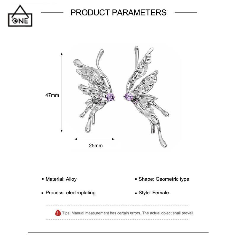 COD❤️Anting Kupu-kupu Desain Zirkon Butterfly Anting Vintage Korea Gaya Untuk Wanita-A.one