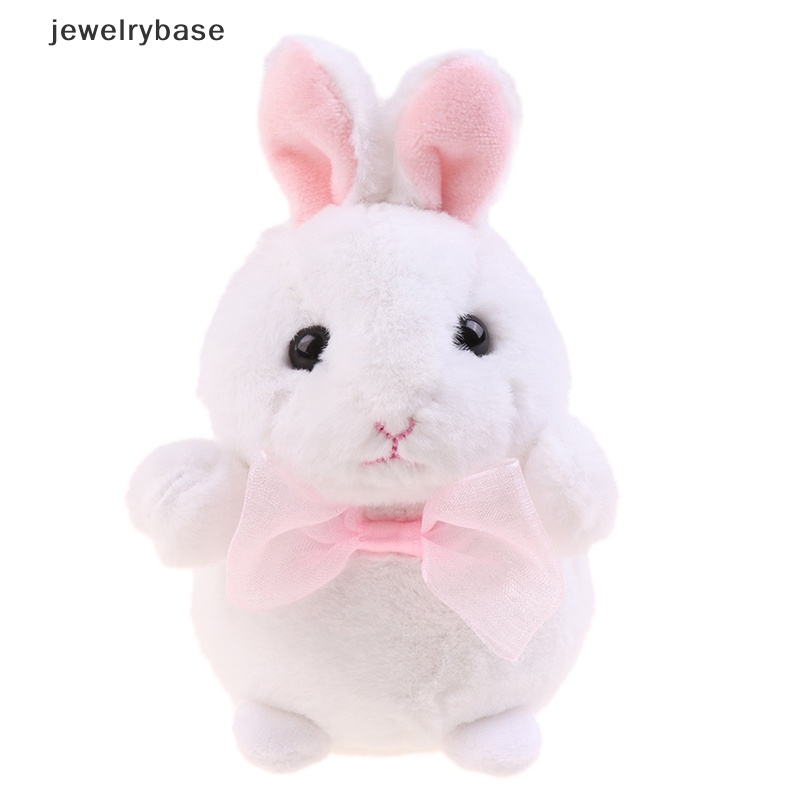 [jewelrybase] Cute Bow Rabbit Plush Stuffed Doll Lembut Mewah Mainan Gantungan Kunci Tas Liontin Anak Hadiah Butik