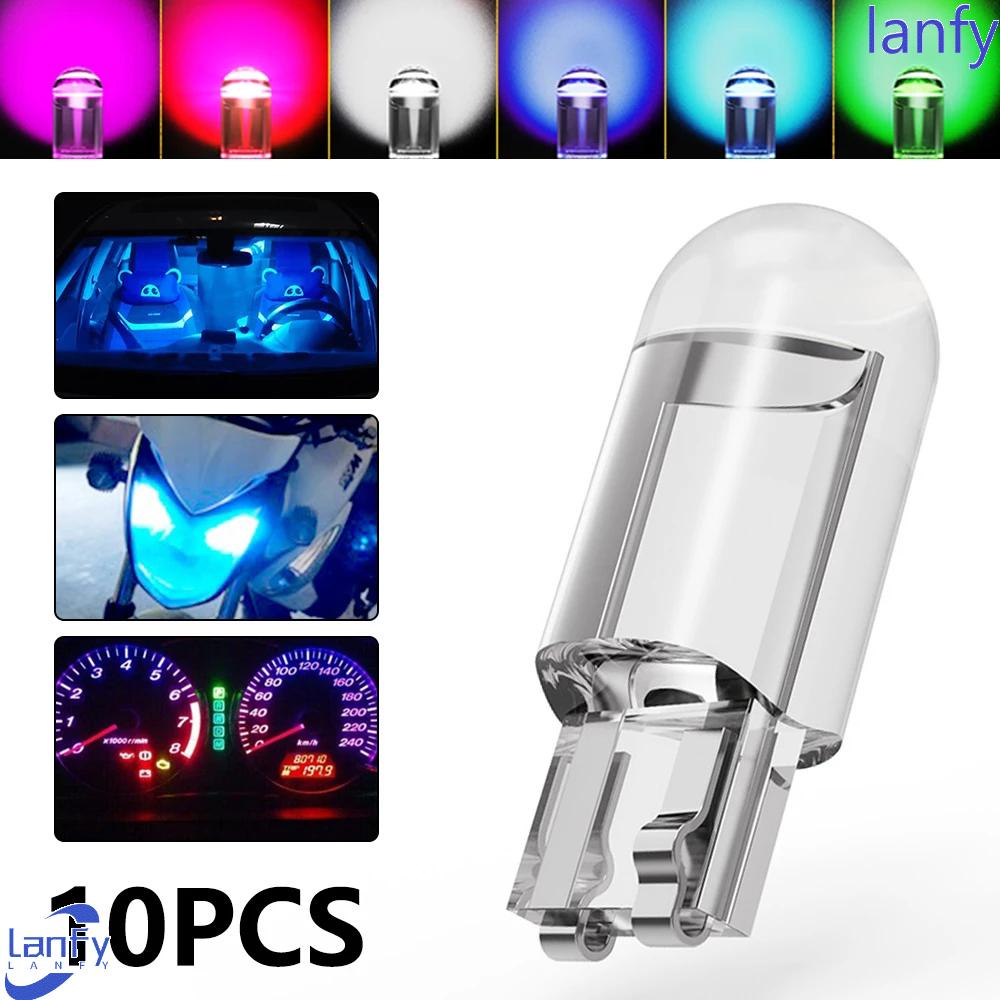 Lanfy Bohlam Mobil LED 3000K 6000K 12V DC Lampu Instrumen Lampu Baca Mobil Rumah Kaca W5W 194t10 Car Dome Light