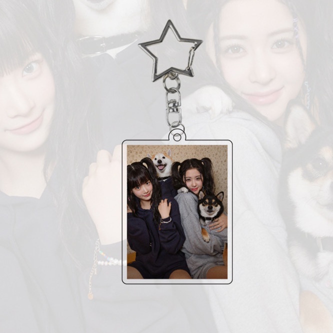 1pc LE SSERAFIM Gantungan Kunci Akrilik Lesserafim KAZUHA SAKURA EUNCHAE CHAEWON YUNJIN Key Ring Hanging Up