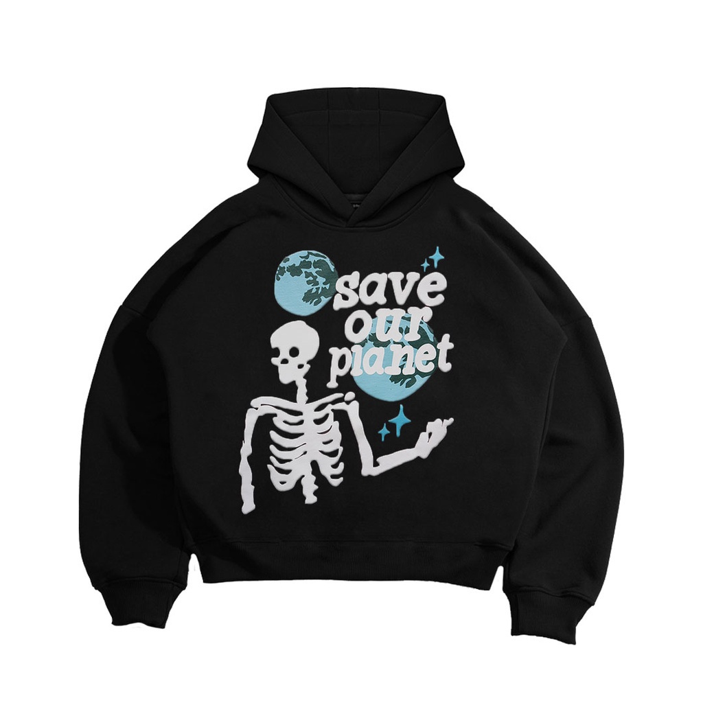 Hoodie Boxy oversize Fillingstreet - HD future Black