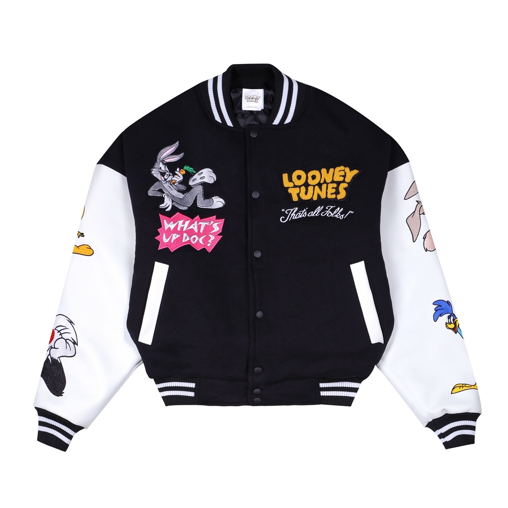 Looney Tunes Thats All Folks BW Varsity
