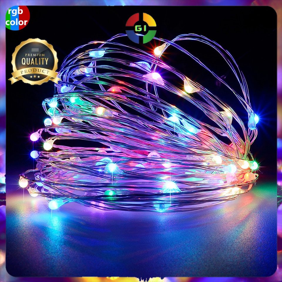 Lampu Hias String Lights Waterproof USB Power 50 LED 5 Meter Multi-Color