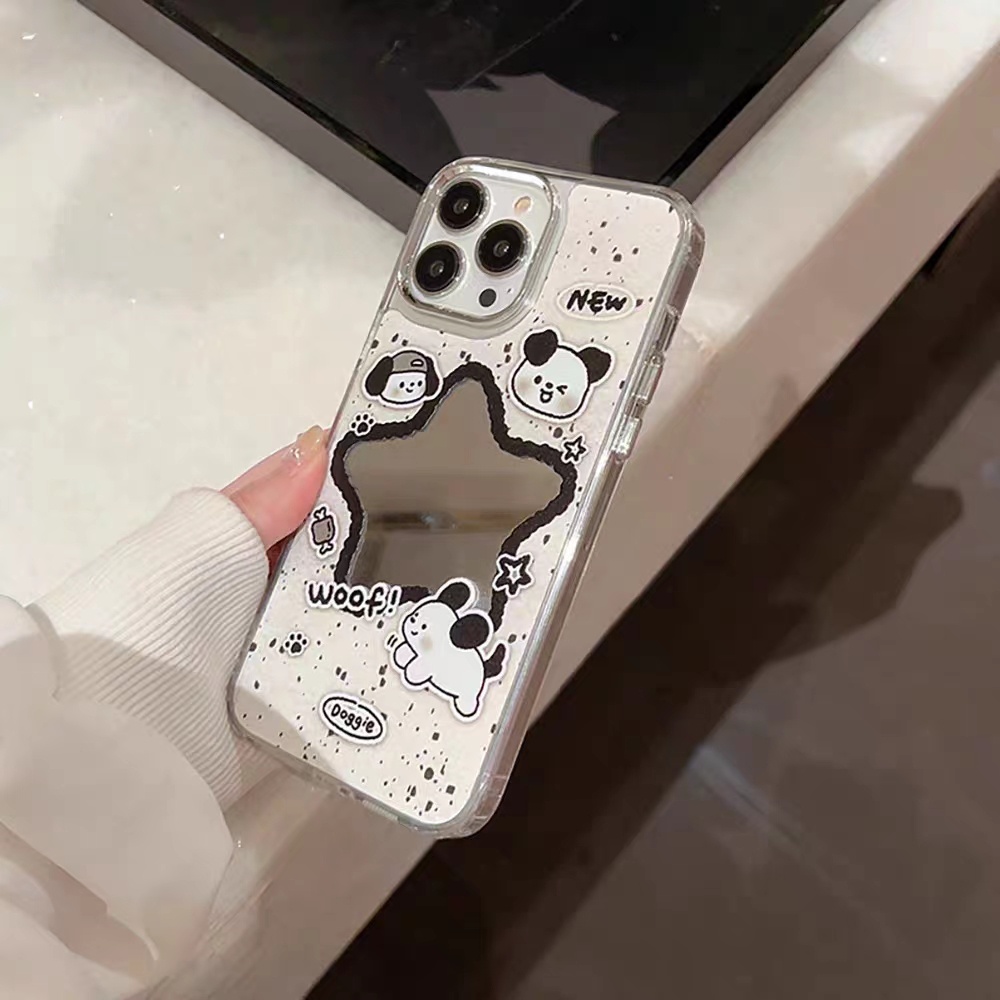 Cocok Untuk Iphone14 Pro Max iPhone Phone Case Cermin Casing Ponsel Kuat Kamera Perlindungan Tahan Guncangan Kompatibel Dengan Iphone13 13pro 13prm iPhone 11 7Plus 8Plus Xr XS 12 Pro Max Phone Case