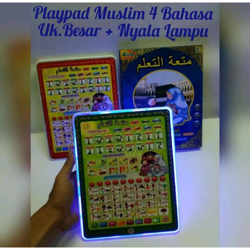 Playpad Anak Muslim IPad Arab 4 Bahasa / Playpad Arab 4 Bahasa mainan ipad anak