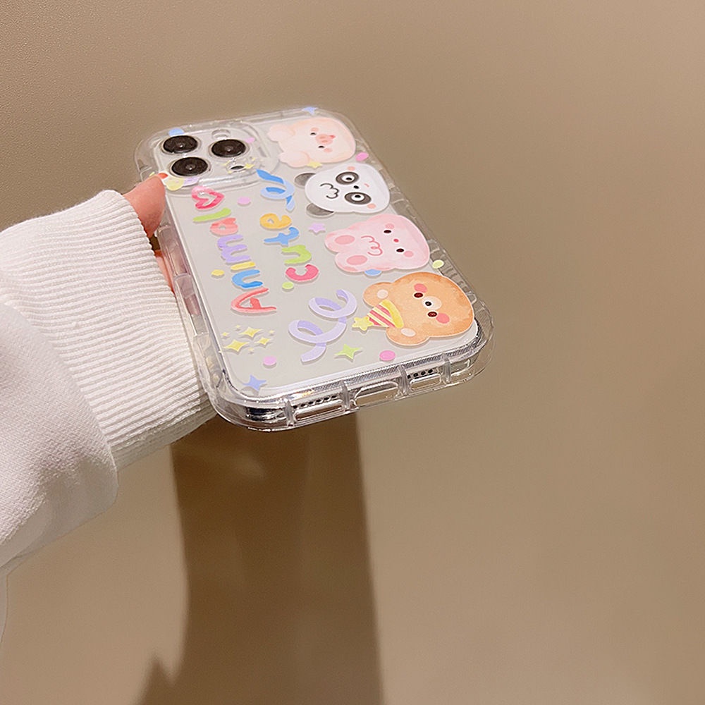 Cocok Untuk Iphone14 Pro Max iPhone Phone Case Airbag Protection Phone Case Kamera Tahan Guncangan Kompatibel Dengan Iphone13 13prm iPhone 11 7Plus 8Plus Xr XS 12 Pro Max 12mini 13mini Phone Case