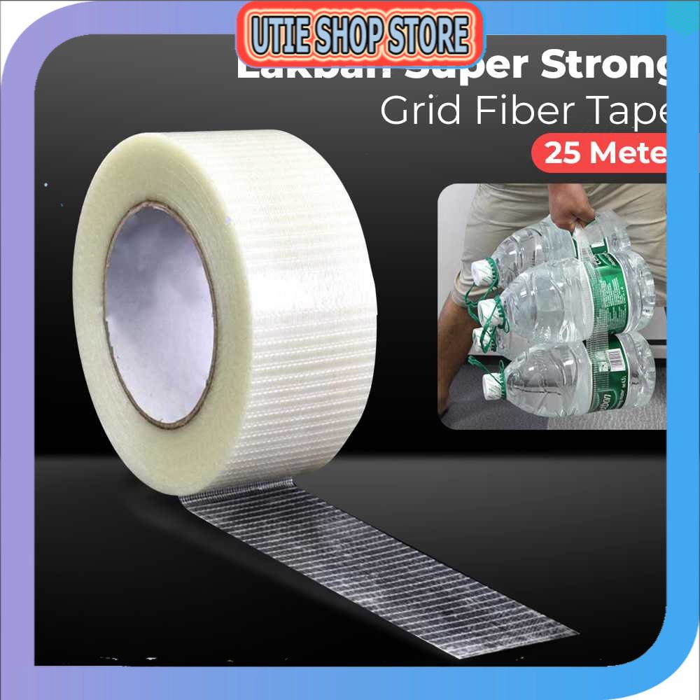 

UTIE STORE - YX Lakban Super Strong Grid Fiber Tape 25 Meter - GF25M