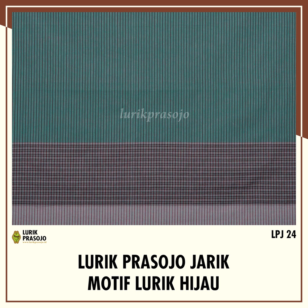 Lurik Lurik Prasojo Jarik Motif Lurik Hijau