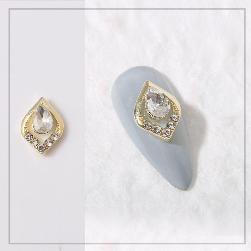 AUGUSTINA Augustina Dekorasi Nail Art DIY Lebah Gaya Campur Zirkon Alloy Manicure Perhiasan Aksesoris