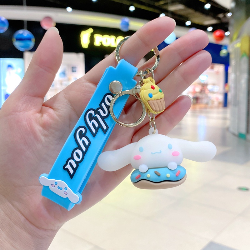 3d Lucu Kartun Donat Hewan Ajaib Gantungan Kunci Tas Ransel Pesona Liontin Earphone Case Tali Anti Hilang Untuk Airpods Inpods 1 2 3 PRO 4 6 12 I12 i13 Pro4 pro6