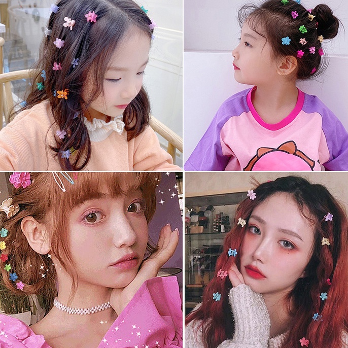 10pcs/lot Jepit Rambut Anak Putri Lucu Mini Hairpin Rambut Perhiasan Anak Hiasan Kepala