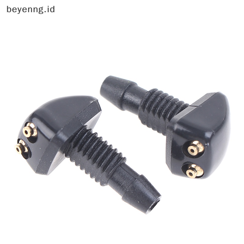 Beyen 2x Universal Front Windshield Washer Wiper Nozzle er Outlet Semburan Air ID