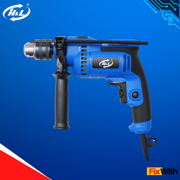 Mesin Bor Tembok Set 13mm H&L HL 913 Impact Drill HL913 Variable Speed
