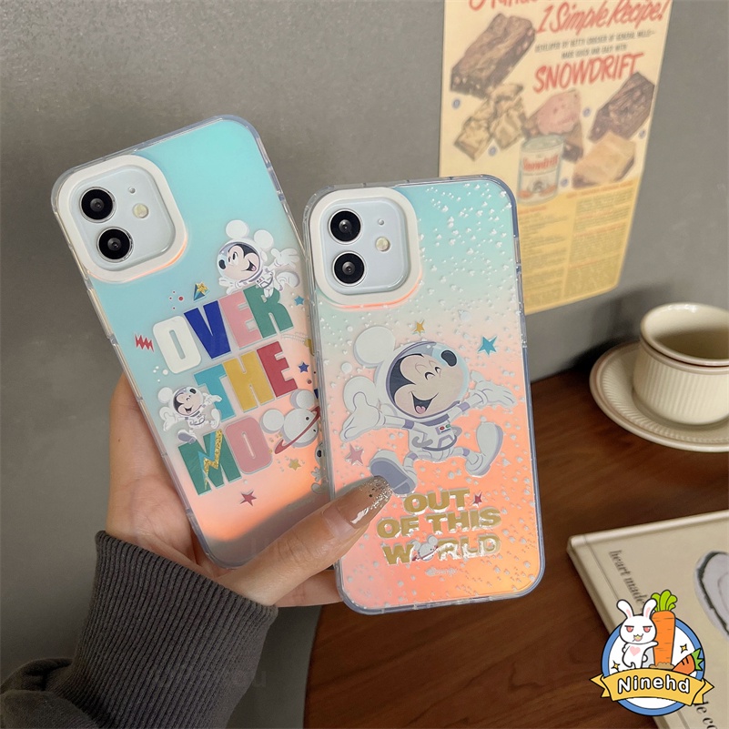 IPHONE Casing Kompatibel Untuk Iphone14 13 12 11 Pro Max X Xr Xs Max8 7 Plus SE Kartun Kreatif Casing Ponsel Laser Tekstur Matte Transparan Silikon Soft Case Shockproof Cover Pelindung