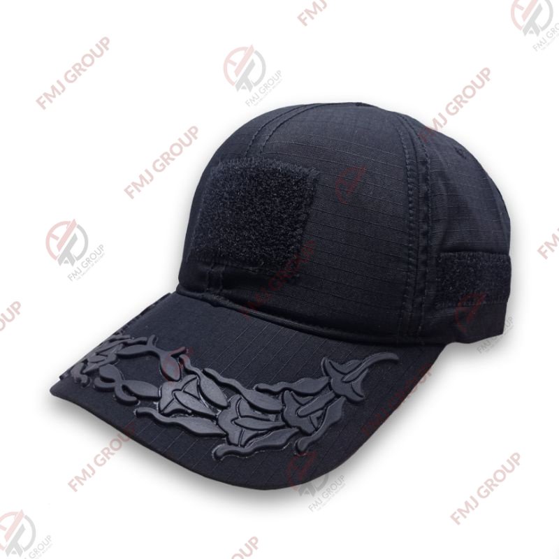 Topi Tactical Perekat Pamen TNI AD Plocking Rubber Khaki,Krem,Hitam,Hijau,Abu Tua