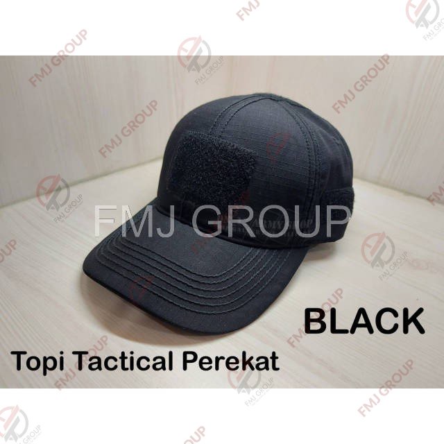 Topi Tactical Perekat Velcro Krem, Hitam, Abu, Hijau Pol PP