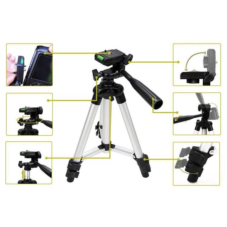 PROMO Rovtop Tripod Mini Profesional universal untuk Kamera Digital Self leveling KJ-001 OMTD4TBK