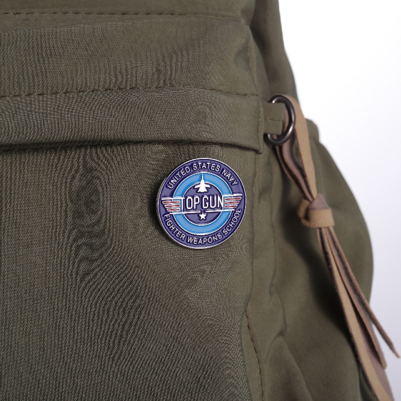 Film Dan Televisi Peripheral Fighter Squadron Pilot Logo Ransel Logam Enamel Lencana Aksesoris Pakaian