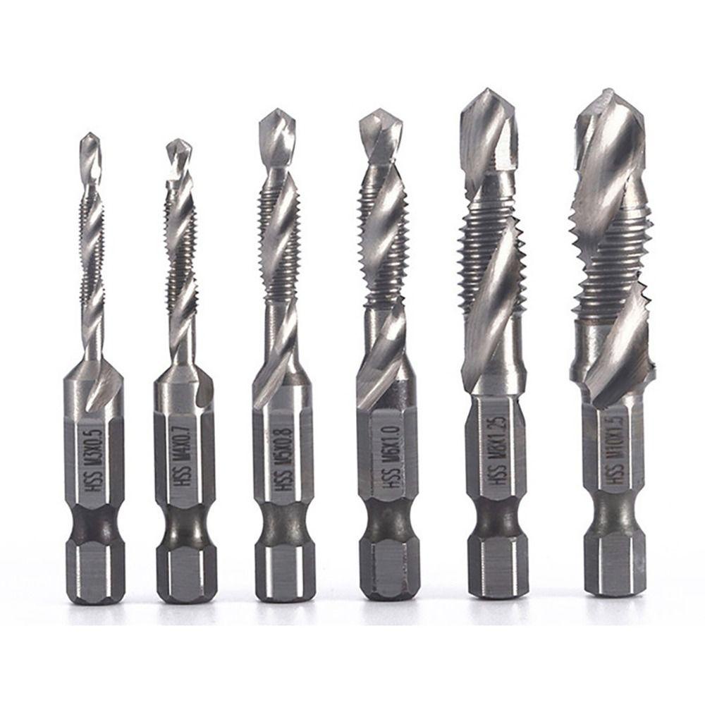 Populer Tap Drill Bit Alat Bor Sekrup|Mata Bor Tap Mata Ulir Sekrup Shank Tap Drill Bits