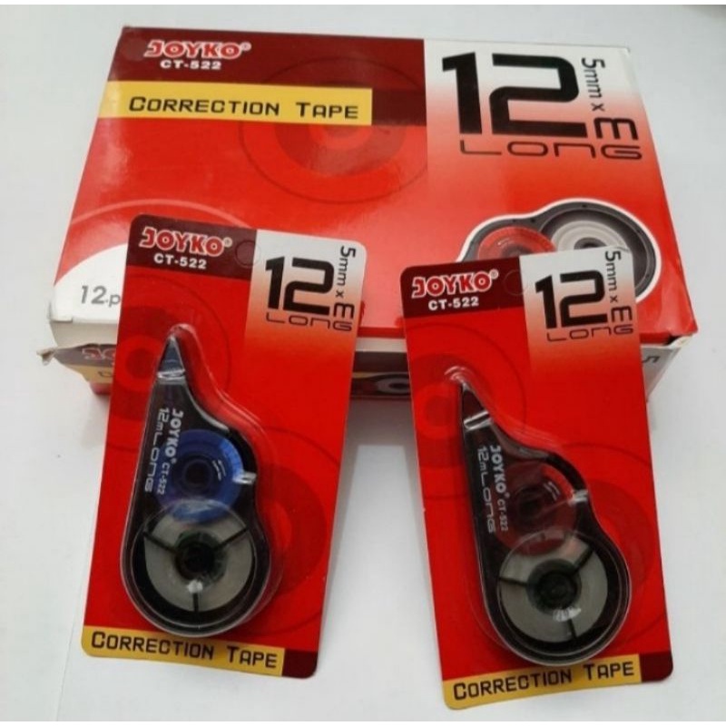 

STIPO KERTAS / CORRECTION TAPE TIPE X KERTAS MERK JOYKO CT-522 CT-533 21m 2