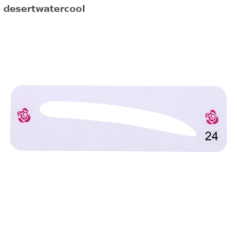 Deid 24pcs Stensil Alis Grooming Shaper Tahan Lama Template Makeup Wanita Kartu Alis Martijn