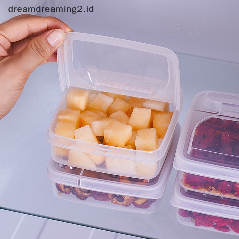 (drea) Kotak Penyimpanan Keju Mentega Kulkas Portable Fresh-keeping Organizer Case//