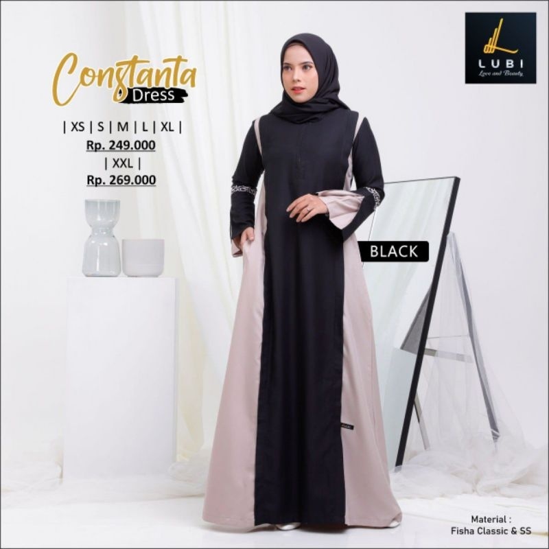 Baju Gamis merk lubi constanta