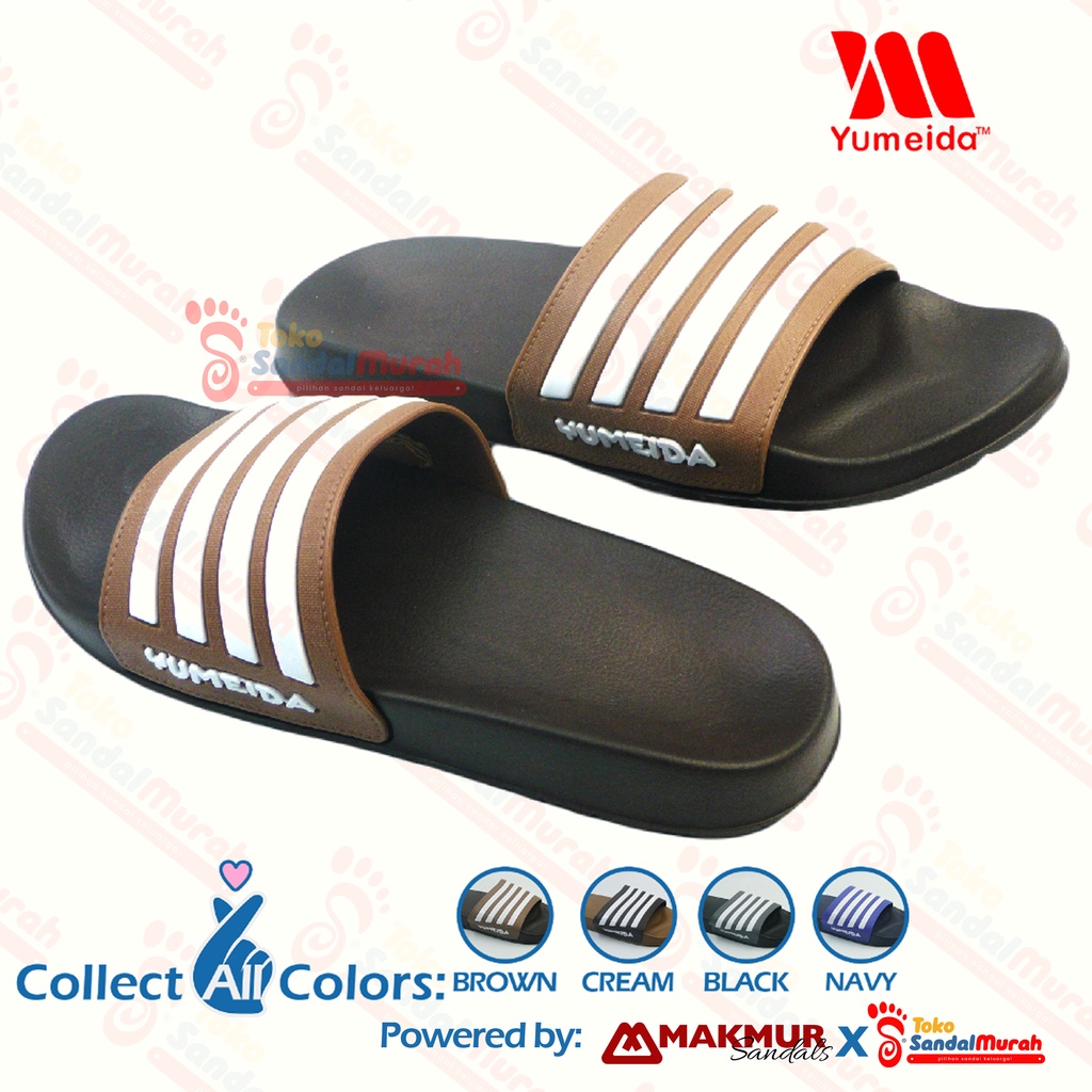 Toko Sendal Murah - Sandal Slop Pria Dewasa Uk 38 - 43 / Sandal Pria Dewasa Model Kasual / Sandal Kekinian / Sandal Karet Murah Empuk Nyaman / Sandal Pria Santai [Toko Sendal Murah YMD 22123 L]