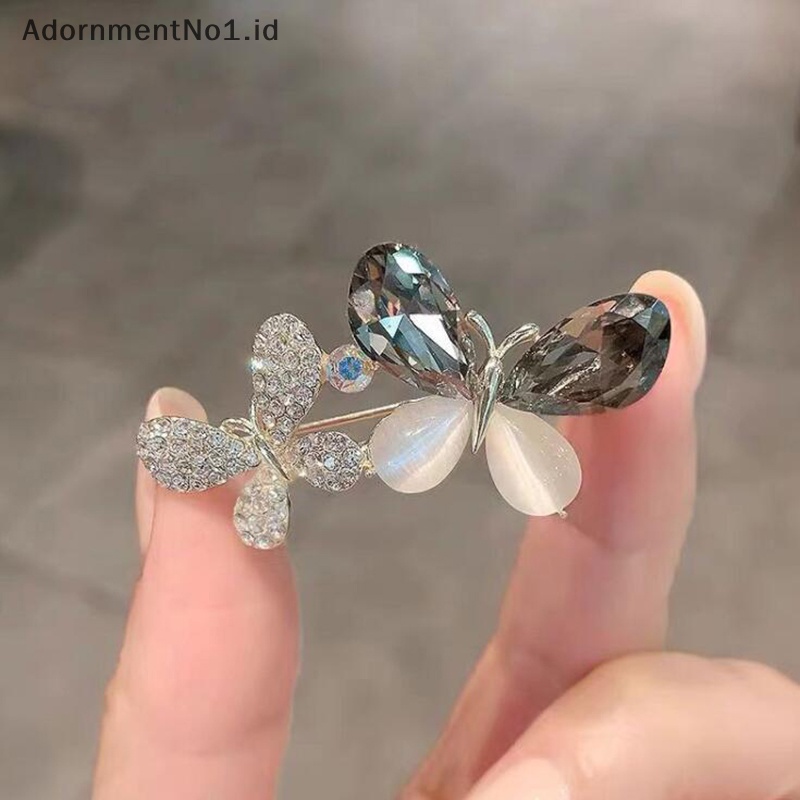 [AdornmentNo1] Bros Serangga Vintage Butterfly Brooch Pin Perhiasan Untuk Wanita Aksesoris Hadiah Aksesoris [ID]