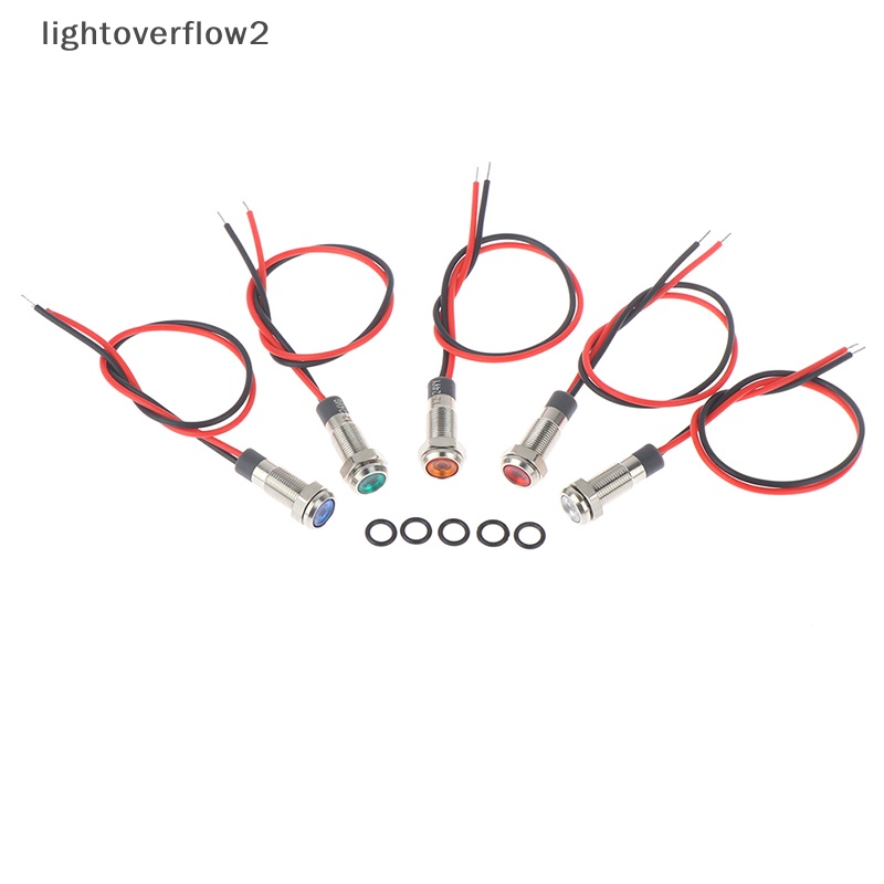 [lightoverflow2] P67 Lampu Indikator Peringatan Logam led 6mm Anti Air 3v 5v 6v 12v 24v 220v [ID]