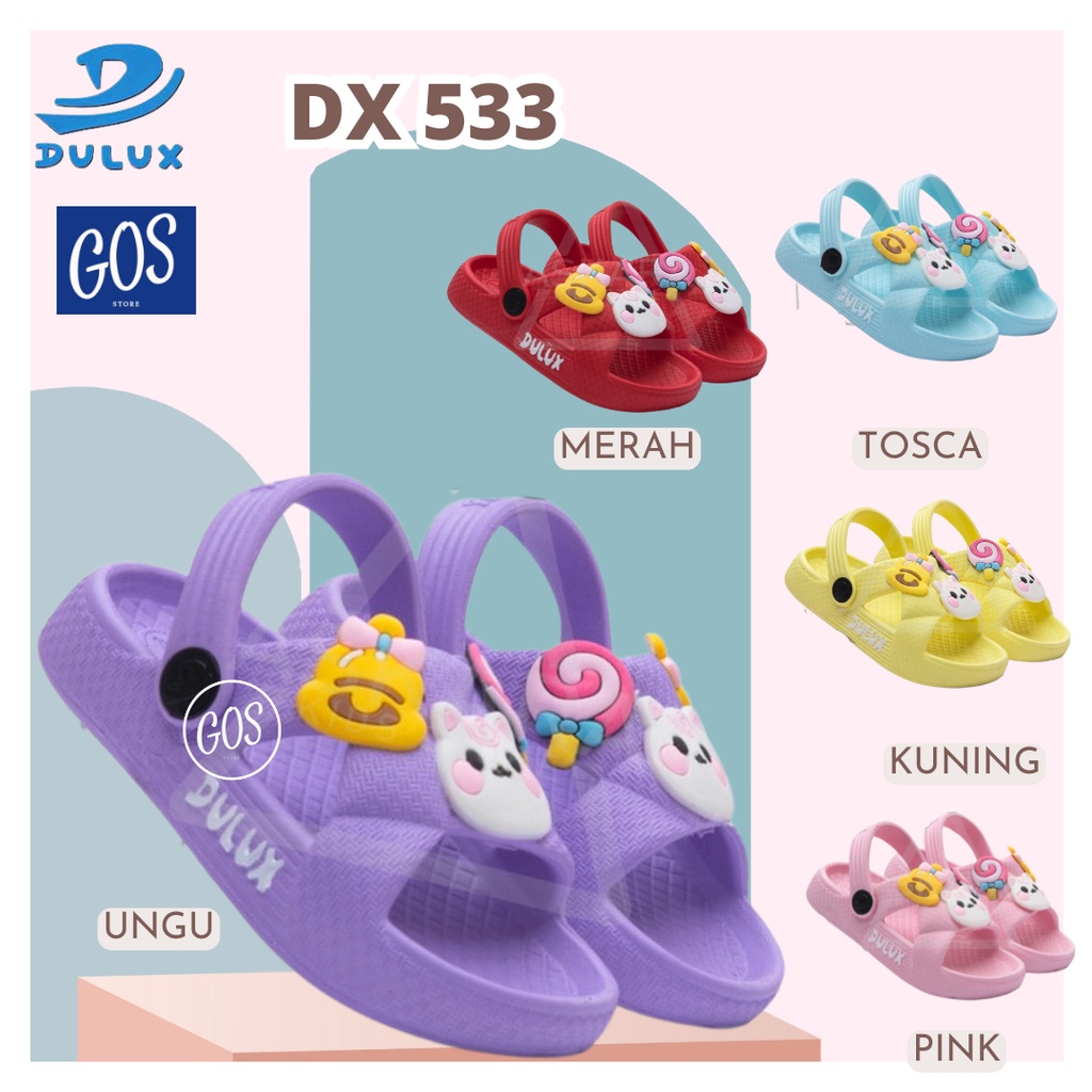 gos DULUX 539 sandal slop fuji anak perempuan 20-25 Anti air karet