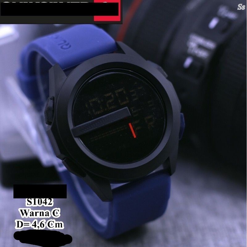 Jam Tangan sport Quik hiitam pria wanita terlaris tahan air bisa dibawa renang
