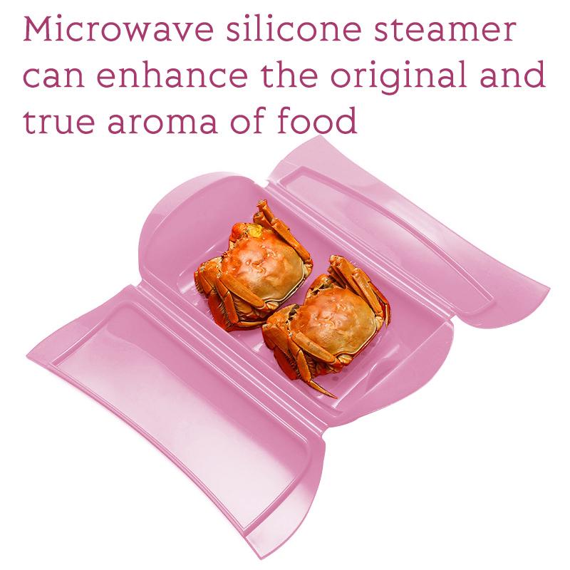 Steam Case Bowl Microwave Silikon Oven Pengukus Sayur