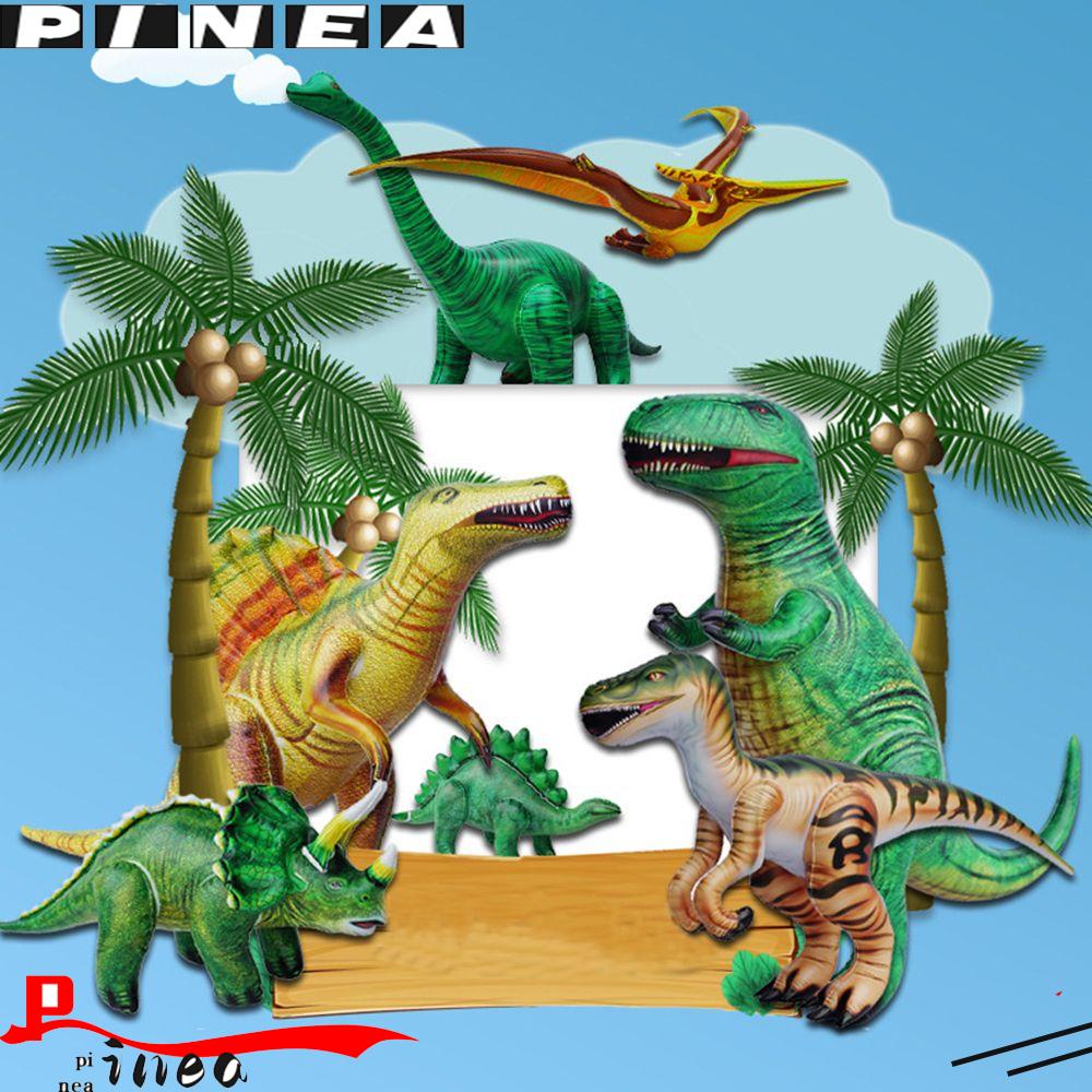 Nanas Tiup Dinosaurus Realistis Dekorasi Pesta Ulang Tahun Balon PVC