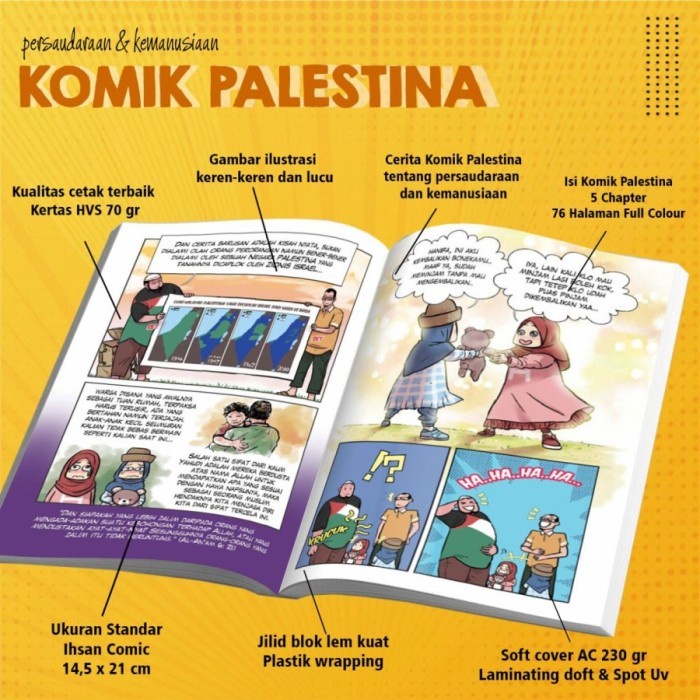 Komik PALESTINA PERSAUDARAAN &amp; KEMANUSIAAN