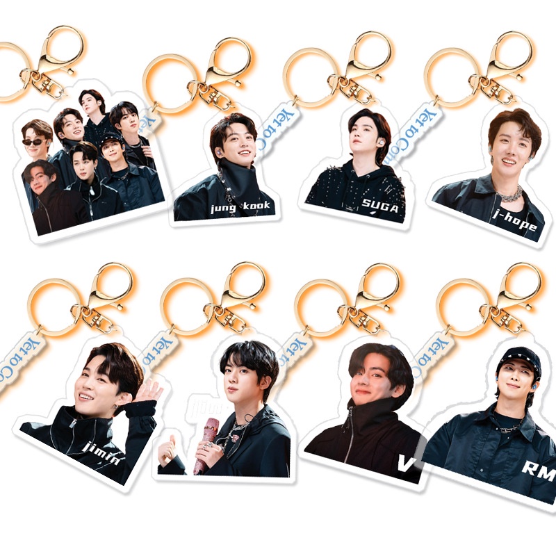 1pc BT-S Gantungan Kunci Akrilik Yet To Come Proof Key Ring Gantung Bangtan Boys