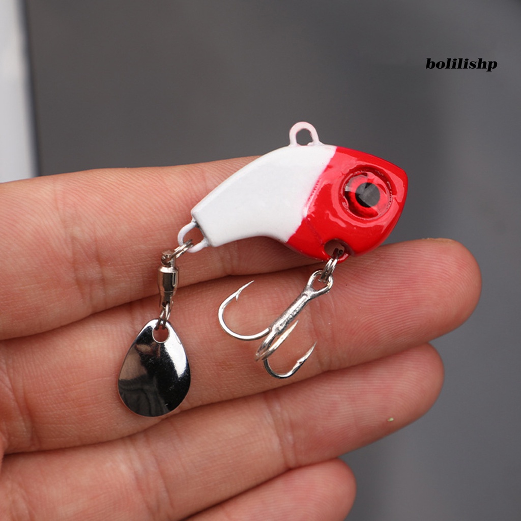 Bo-bait Treble Hook 3D Simulasi Fisheye Reflektif Angling Senyawa Logam Sequin Umpan Memancing Luar Ruangan