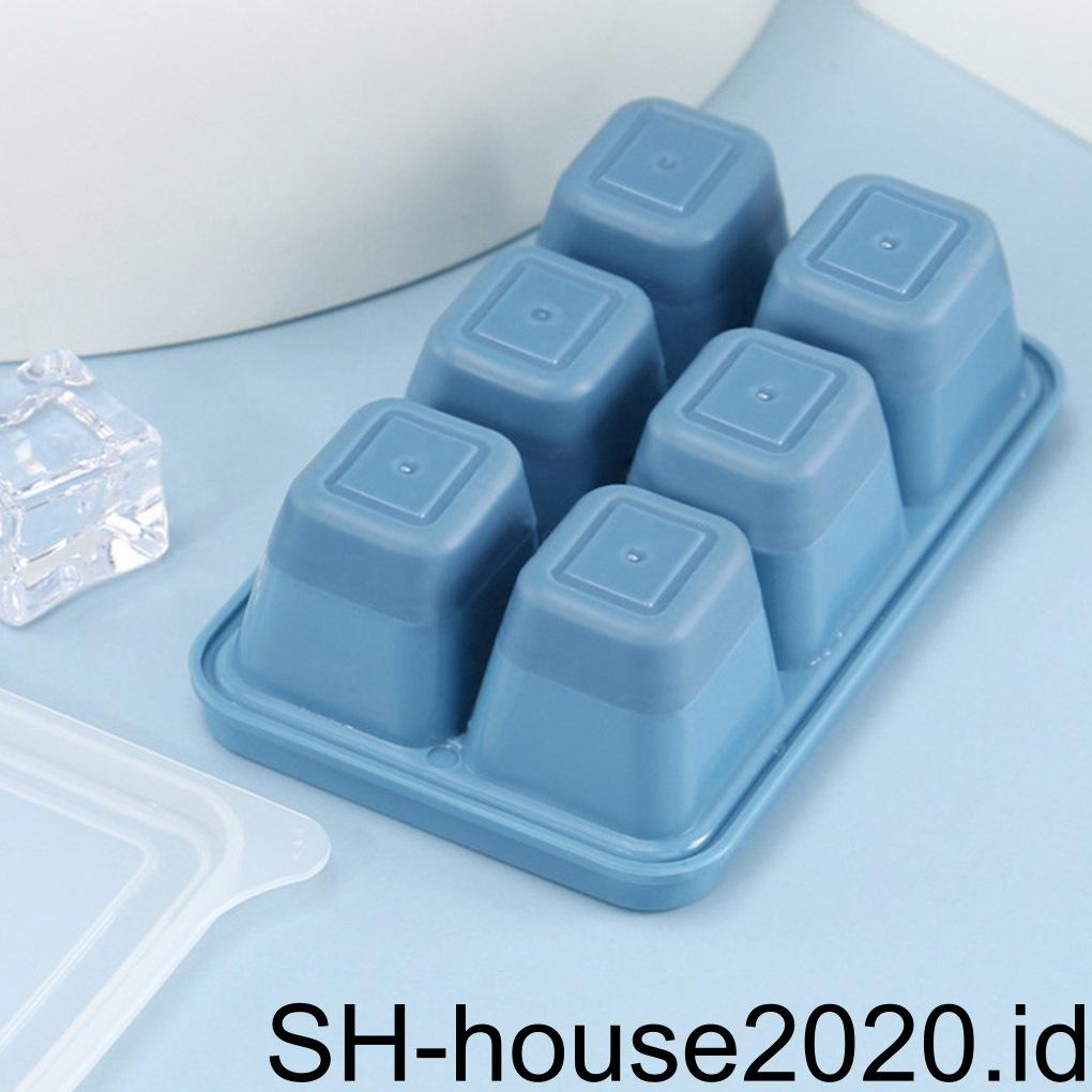 3pcs 15kisi Food Grade Silicone Ice Tray Rumah Dengan Tutup DIY Cetakan Es Batu Bentuk Persegi Pembuat Es Krim Dapur Bar Aksesoris