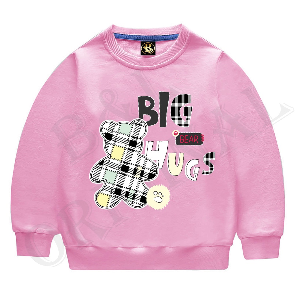 Bisa Bayar Ditempat// BS//COD//BAJU KAOS ANAK BIG HUGS TANGAN PANJANG GOOD QUALITY