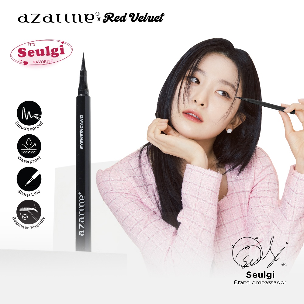 [Azarine x Red Velvet] Oh! SO FINE LINER Eyeliner 1.5ml - Eyeliner tahan air