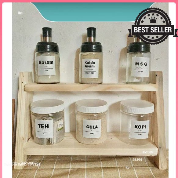 Rak make up/ rak susun kayu/ rak bumbu susun/ rak minimalis/ rak serbaguna/ rak kayu halus