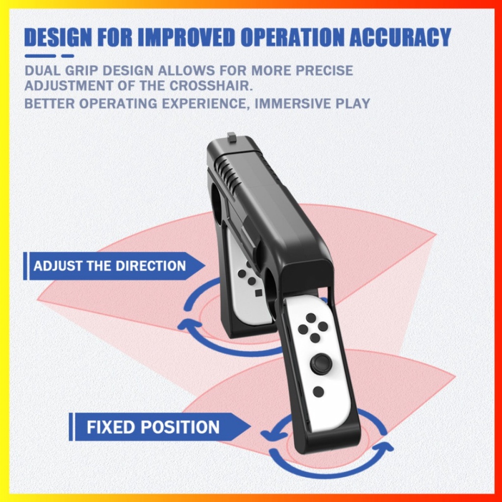 Shooting Pistol Game Gun Handle Joycon Nintendo Switch V1 V2 OLED