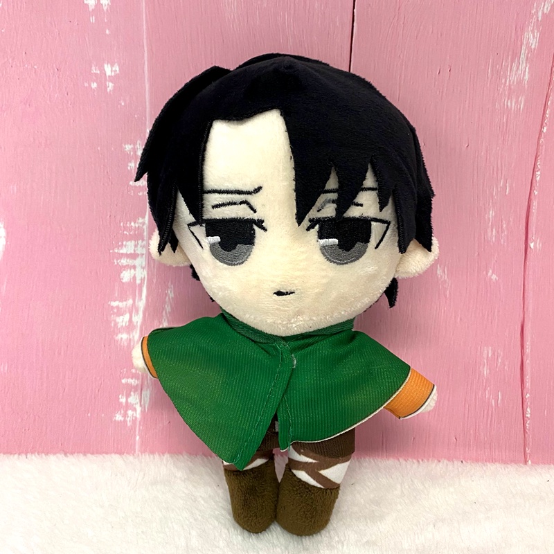 Attack on Titan Lucu Boneka Mewah Anime Figure Mainan Ackerman Boneka Lembut Hadiah Anak Levi Ackerman Boneka Mainan