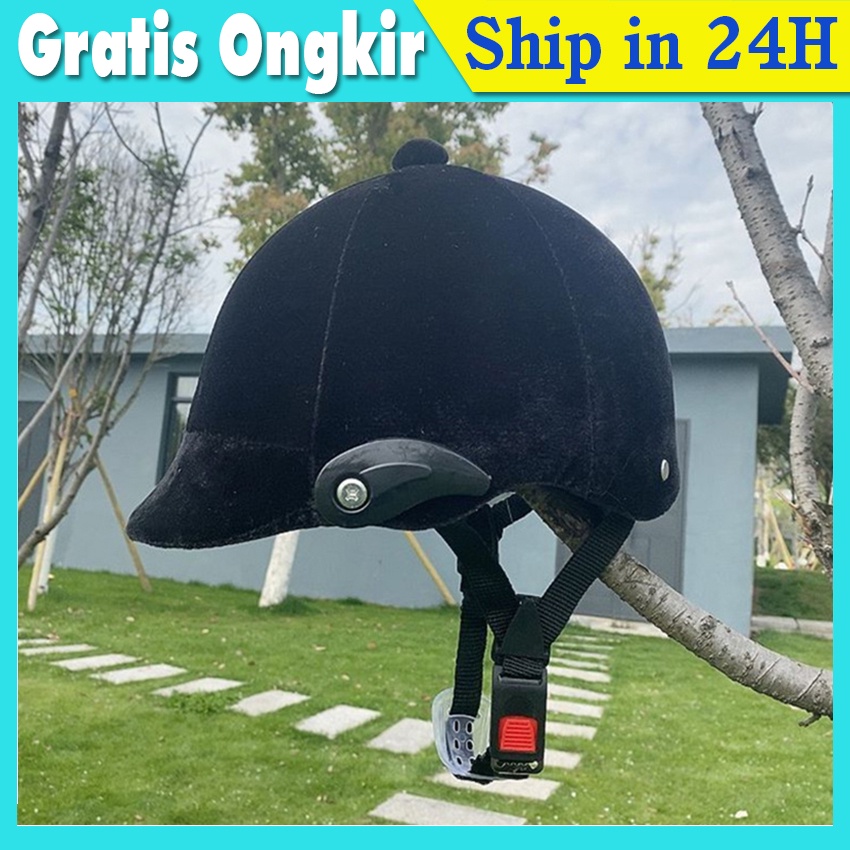 Helm Berkuda Horse Riding Helmet Black