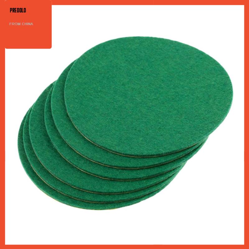 [Predolo] 6buah Meja Hoki Udara Dorong Felt Pads Paddles W/Felt Pads