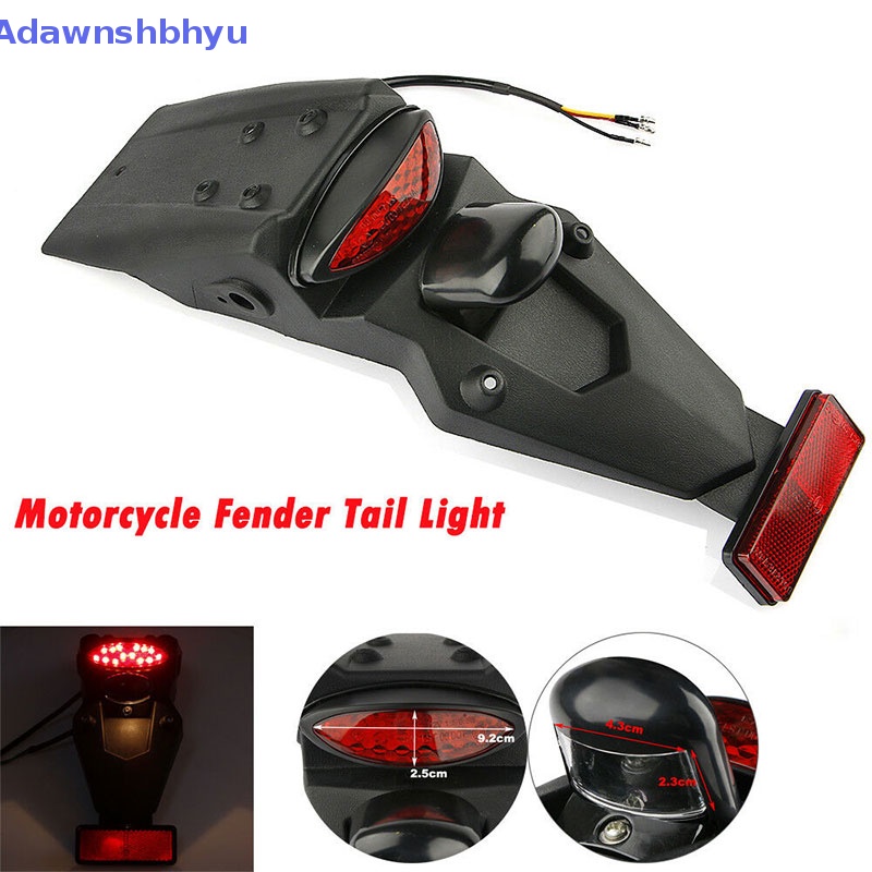 Mudguard Spakbor Belakang Motor Adhyu Universal LED Lampu Ekor Rem ID