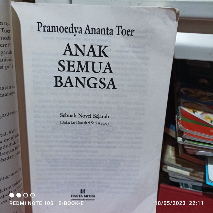 novel anak semua bangsa Pramoedya Ananta Toer hasta mitra cover hilang